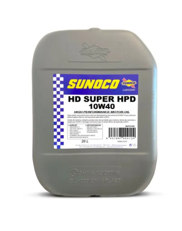 Олива моторна SUNOCO HEAVY DUTY SUPER HPD SAE 10W-40 20л